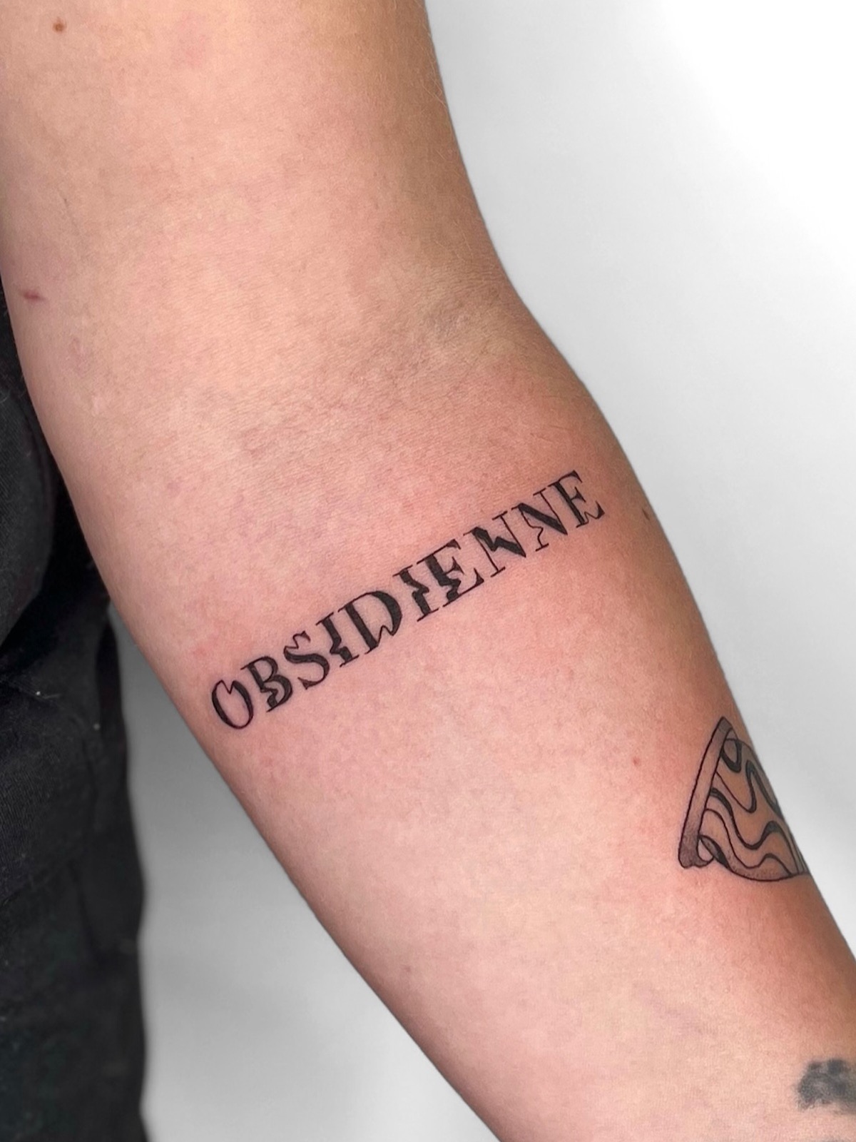 Tatouage lettrage par Moonchild